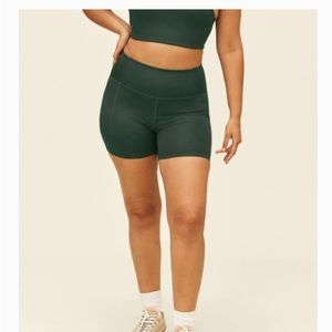 Girlfriend Collective Moss High-Rise Run Short L